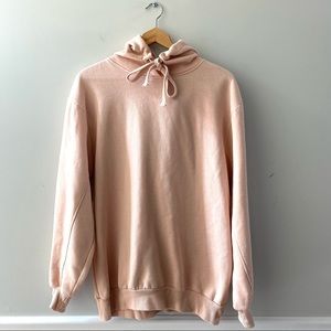 light pink hoodie